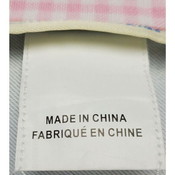 Pottery Barn Kids Pink White Gingham Plaid Checkered Curtain One Drape 44x63 - Picture 4 of 7